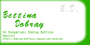 bettina dobray business card